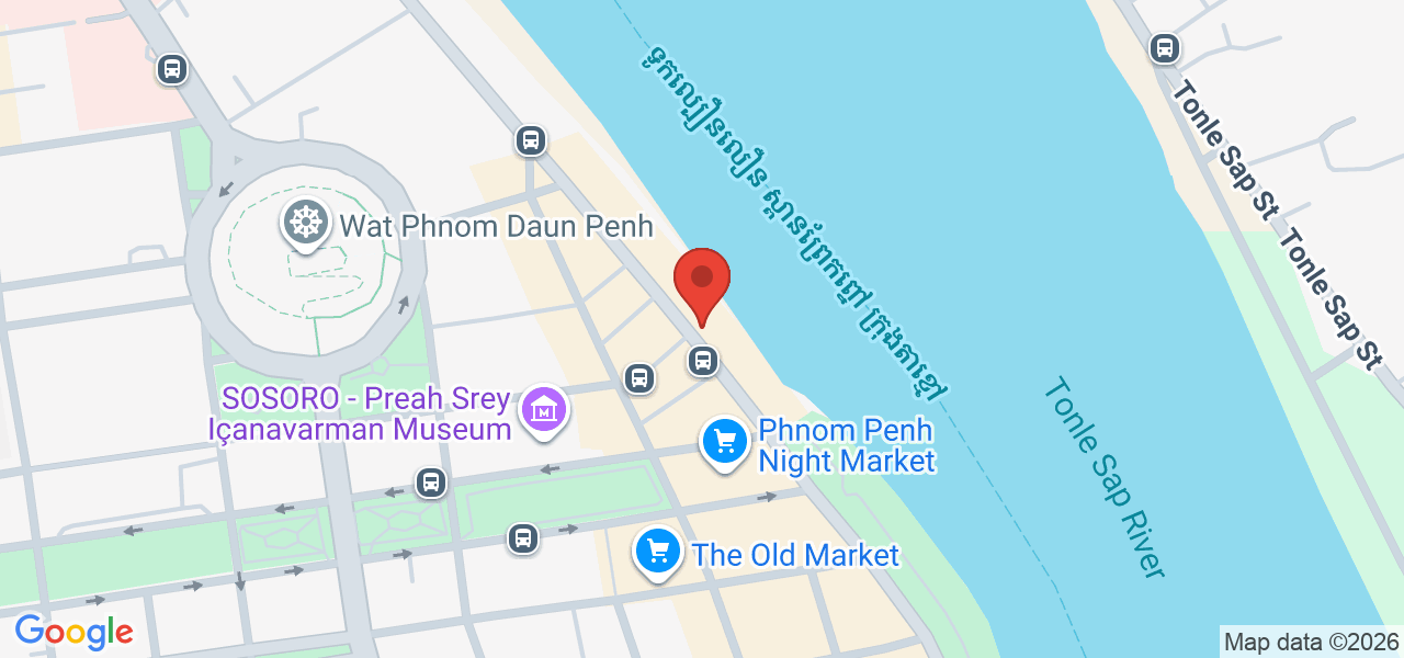 13 Preah Sisowath Quay (Street 1), Phnom Penh, Cambodia